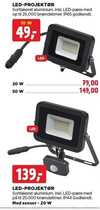 jem & fix Led-projektør tilbud