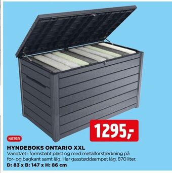 jem & fix Hyndeboks ontario xxl tilbud