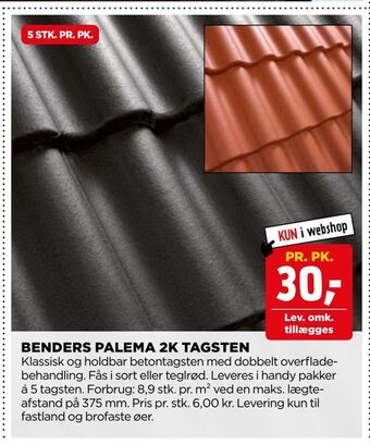 Benders palema 2k tagsten
