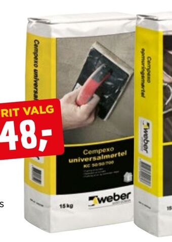 jem & fix Cempexo universalmørtel tilbud