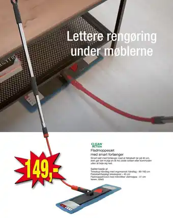 Harald Nyborg CLEAN ACTION fladmoppesæt med smart forlænger tilbud