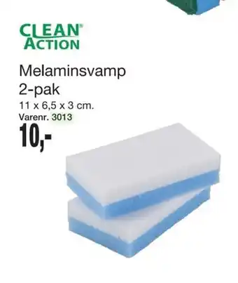 Harald Nyborg CLEAN ACTION melaminsvamp 2-pak tilbud