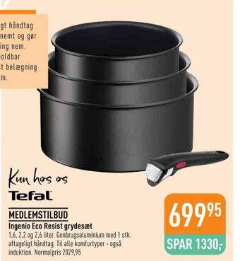 Imerco Tefal grydesæt tilbud