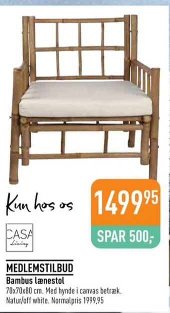 Imerco Casa living havestol tilbud