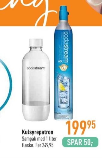Imerco Sodastream kulsyrepatron tilbud