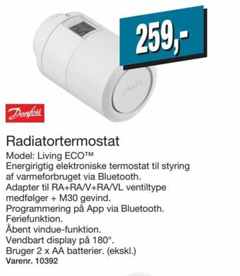 Harald Nyborg Radiatortermostat tilbud