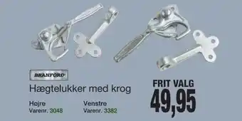 Harald Nyborg BRANFORD hægtelukker med krog tilbud