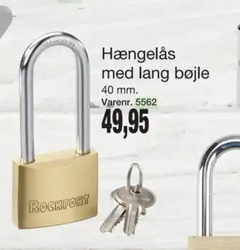 Harald Nyborg Hængelås med lange bøjle tilbud