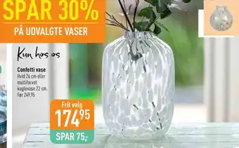 Imerco Kun Hos os Confetti Vase tilbud