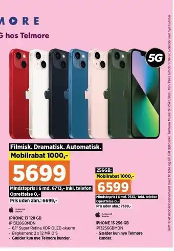 Power Iphone 13 128 el. 256 gb tilbud