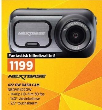 Power 422 gw dash cam tilbud
