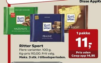 Dagli'Brugsen Ritter Sport tilbud