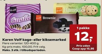 Dagli'Brugsen Karen Volf kage- eller kiksemarked tilbud