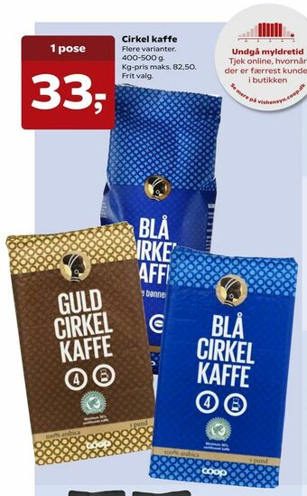 Dagli'Brugsen Cirkel kaffe tilbud