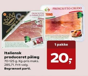 Dagli'Brugsen Italiensk produceret pålæg tilbud