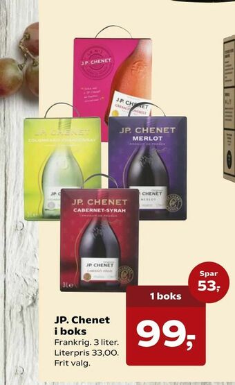 Dagli'Brugsen JP. Chenet i boks tilbud