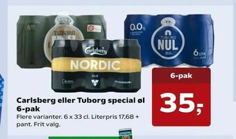 Carlsberg eller Tuborg special øl