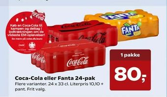 Dagli'Brugsen Coca-Cola eller Fanta 24-pak tilbud