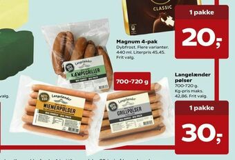 Kvickly Langelænder pølser tilbud