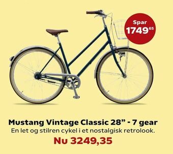 Kvickly Mustang Vintage Classic 28" - 7 gear tilbud