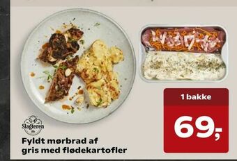 Kvickly Fyldt mørbrad af gris med flødekartofler tilbud