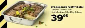 Kvickly Bradepande rustfrit stål tilbud