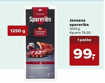 Kvickly Jensens spareribs tilbud