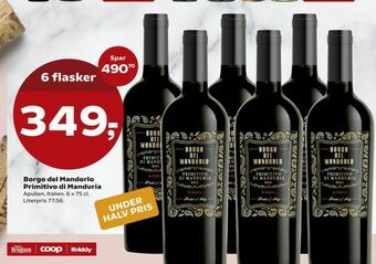 Kvickly Borgo del Mandorlo Primitivo di Manduria tilbud