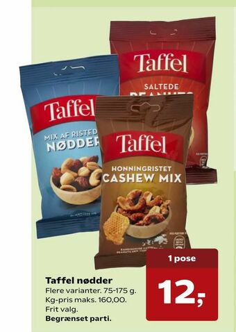 Kvickly Taffel nødder tilbud