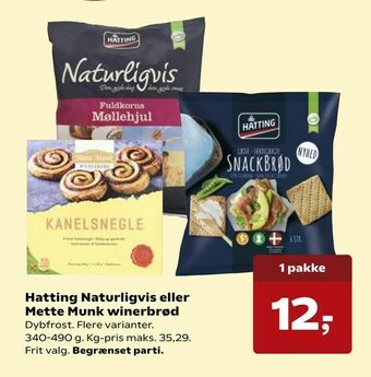 Kvickly Hatting Naturligvis eller Mette Munk winerbrød tilbud