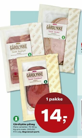 Kvickly Gårdlykke pålæg tilbud