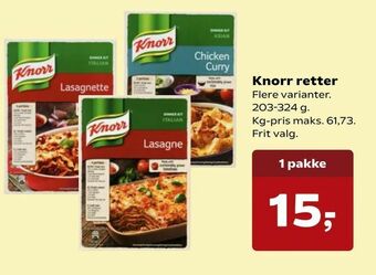 Kvickly Knorr retter tilbud