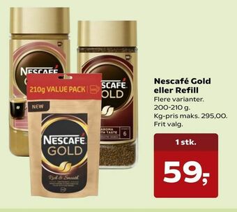 Kvickly Nescafé Gold eller Refill tilbud