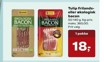 Kvickly Tulip frilands- eller økologisk bacon tilbud