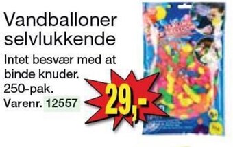 Harald Nyborg Vandballoner selvlukkende tilbud