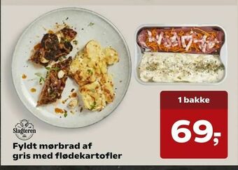 SuperBrugsen Fyldt mørbrad af gris med flødekartofler tilbud