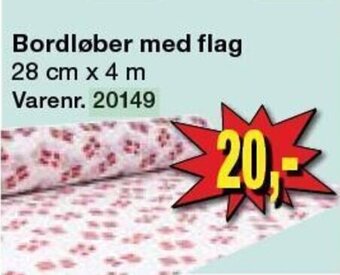 Harald Nyborg Bordløber med flag tilbud