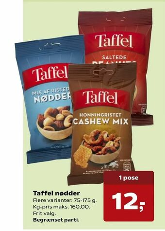 SuperBrugsen Taffel nødder tilbud