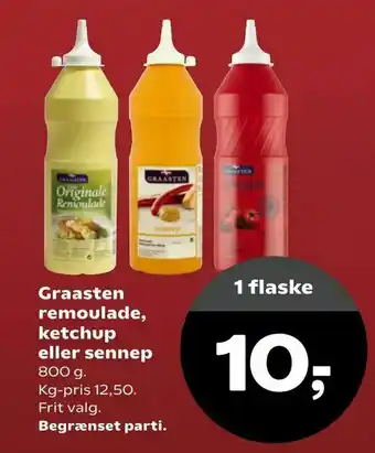 SuperBrugsen Graasten remoulade, ketchup eller sennep tilbud