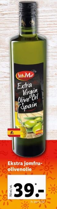 Lidl Sol & mar olivenolie tilbud