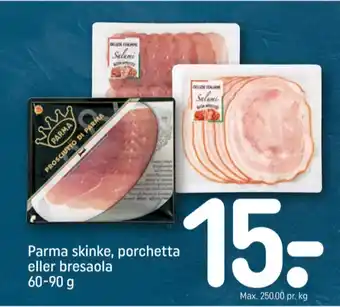 REMA 1000 Parma prosciutto di parma tilbud