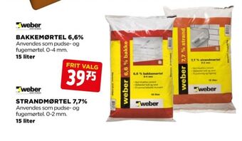 jem & fix Weber mørtel tilbud