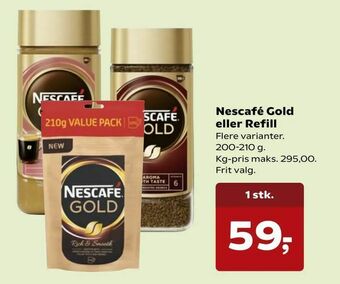 SuperBrugsen Nescafé Gold eller Refill tilbud