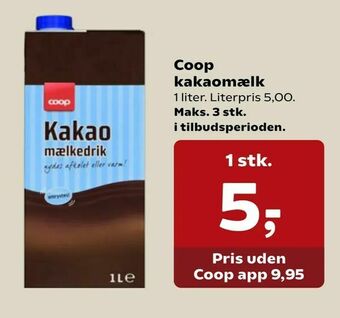 SuperBrugsen Coop kakaomælk tilbud