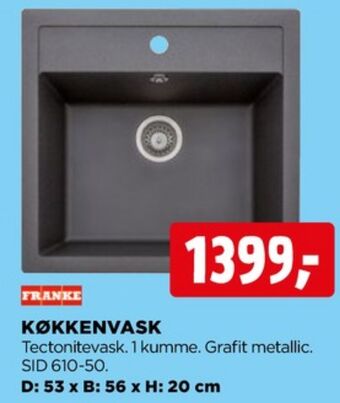 jem & fix Franke køkkenvask tilbud