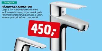jem & fix Hansgrohe håndvaskarmatur tilbud