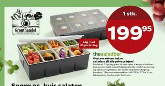Restaurantens lækre salatbar til alle private hjem