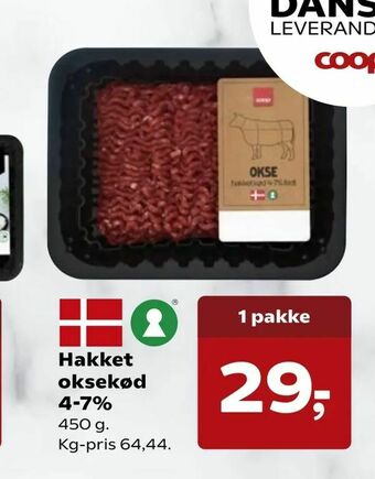 SuperBrugsen Hakket oksekød 4-7% tilbud