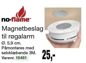 Harald Nyborg NO-FLAME magnetbeslag til røgalarm tilbud