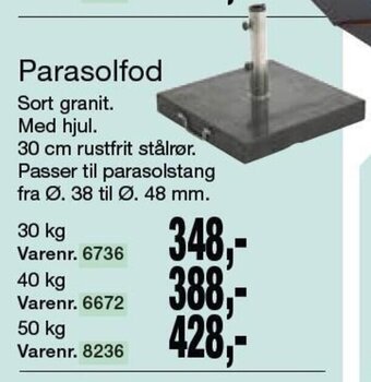 Harald Nyborg Parasolfod tilbud